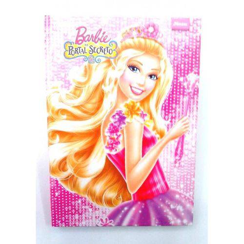 Caderno 1/4 Brochura Capa Dura Barbie e o Portal Secreto -96 Fls - Foroni