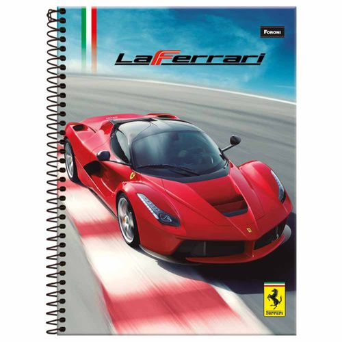 Caderno 1/4 Ferrari 96 Folhas Foroni 1021037