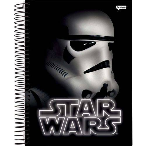 Caderno 10 Matérias Capa Dura Star Wars 200 Folhas com 4 Unidades Jandaia