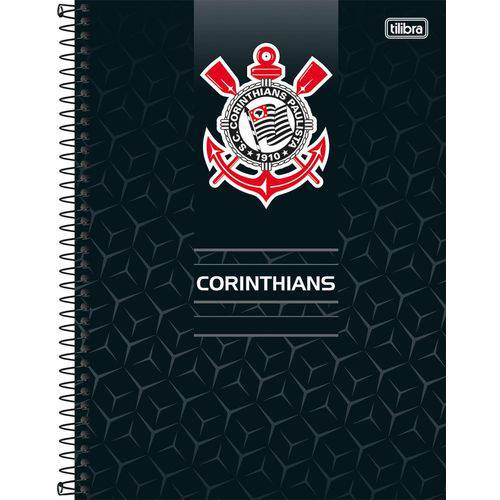 Caderno 10x1 Capa Dura 2019 Corinthians 160fls. Tilibra