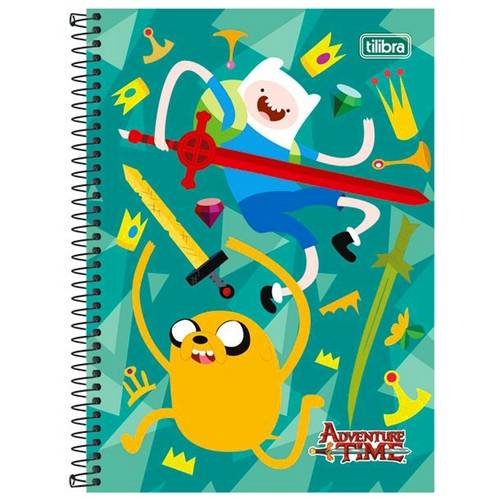 Caderno Adventure Time 240 Folhas 12x1 Capas Sortidas Tilibra