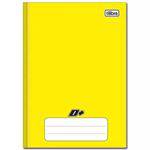 Caderno Amarelo D+ ¼ Brochura Capa Dura Costurado 48 Folhas