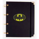 Caderno Argolado Universitário Batman em Couro