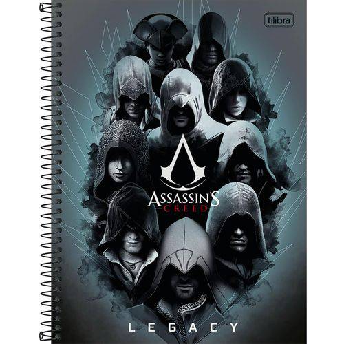 Caderno Assassins Creed 96 Folhas 1x1 - Tilibra