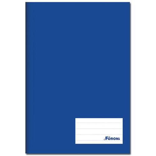 Caderno Azul Class Brochurao 28 5x21cm Capa Dura Costurado 96 Folhas
