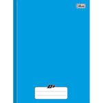 Caderno Azul D ¼ Brochura Capa Dura Costurado 48 Folhas