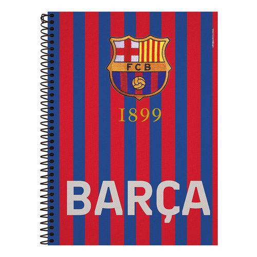 Caderno Barcelona - Barça Listrado - 10 Matérias - Foroni