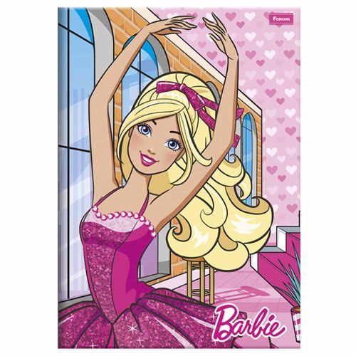 Caderno Brochurão Barbie 60 Folhas Foroni 1003621