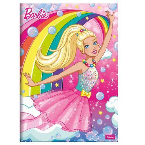 Caderno Brochurão Barbie Bolhas de Sabão - 96 Folhas