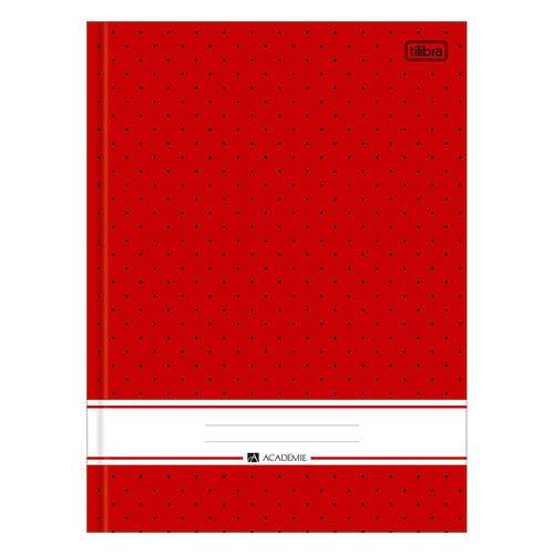 Caderno Brochura Académie - Vermelho - 96 Folhas - Tilibra