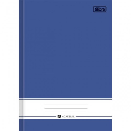 Caderno Brochura Capa Dura 1/4 Académie Azul 96 Folhas 121606