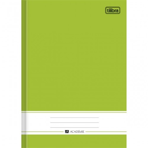 Caderno Brochura Capa Dura 1/4 Académie Verde 96 Folhas 121622