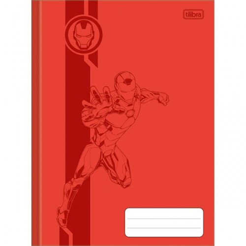 Caderno Brochura Capa Dura 1/4 Avengers Colors 80 Folhas (Pacote com 5 Unidades) - Sortido
