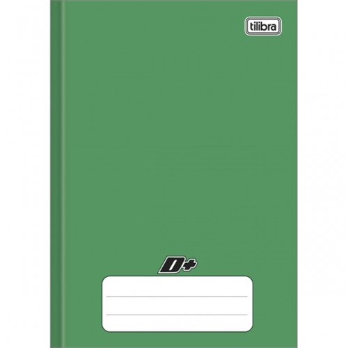 Caderno Brochura Capa Dura 1/4 D+ Verde 48 Folhas