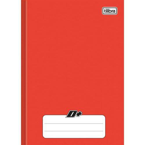 Caderno Brochura Capa Dura 1/4 D+ Vermelho - 96 Folhas (Pacote com 10 Unidades)
