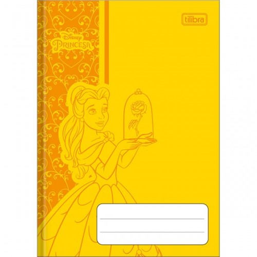 Caderno Brochura Capa Dura 1/4 Princesas Colors 80 Folhas (Pacote com 5 Unidades) - Sortido