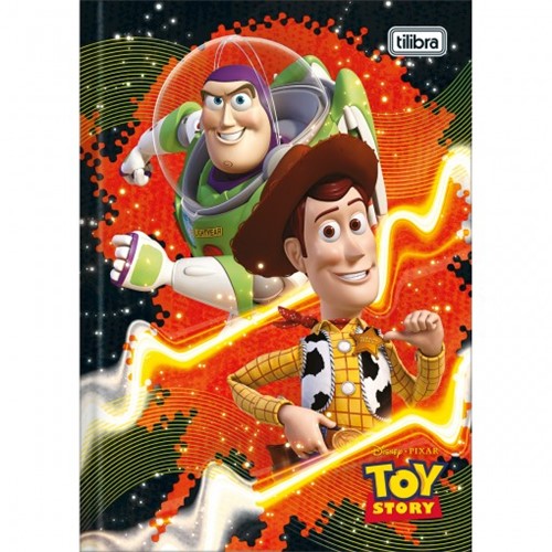 Caderno Brochura Capa Dura 1/4 Toy Story 96 Folhas (Pacote com 5 Unidades) - Sortido