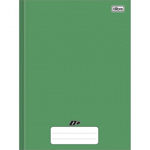 Caderno Brochura Capa Dura Universitário D+ Verde 96 Folhas 116793