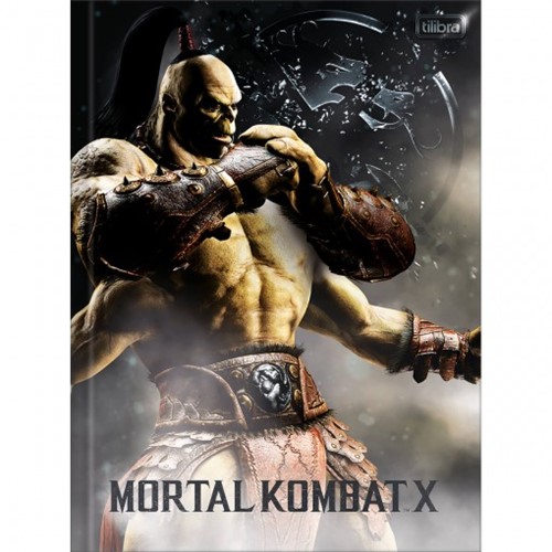 Caderno Brochura Capa Dura Universitário Mortal Kombat 80 Folhas - Sortido (Pacote com 5 Unidades)