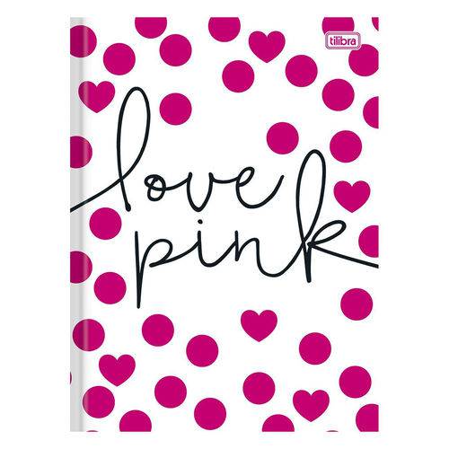 Caderno Brochura Love Pink - Bolinhas - 96 Folhas - Tilibra