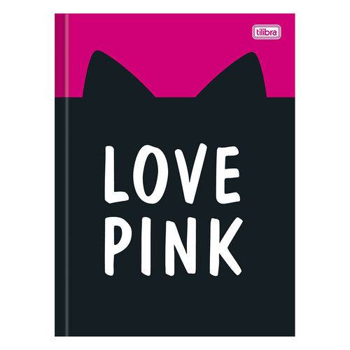 Caderno Brochura Love Pink - Orelhinhas - 96 Folhas - Tilibra