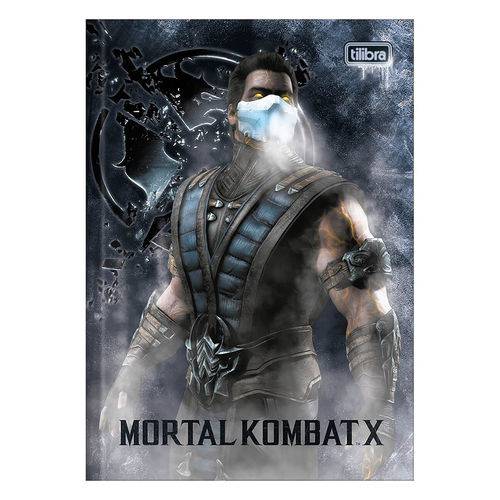 Caderno Brochura Mortal Kombat X - Personagem - 80 Folhas - Tilibra