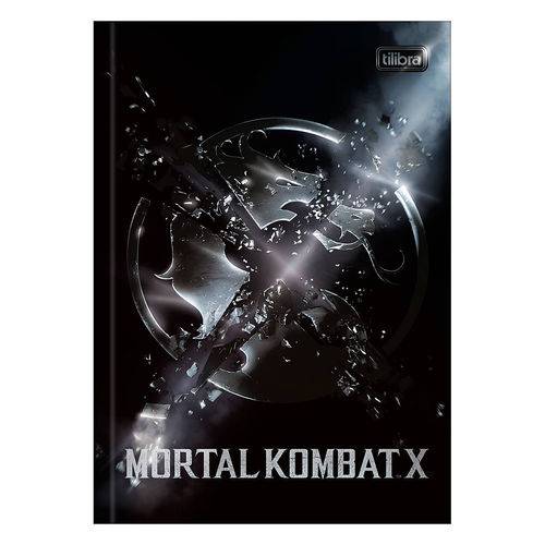 Caderno Brochura Mortal Kombat X - Símbolo - 80 Folhas - Tilibra