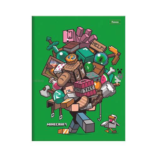 Caderno Brochura Pequeno Minecraft - Help - Foroni