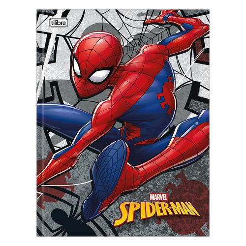 Caderno Brochura Spider Man - Teia Cinza - 48 Folhas - Tilibra