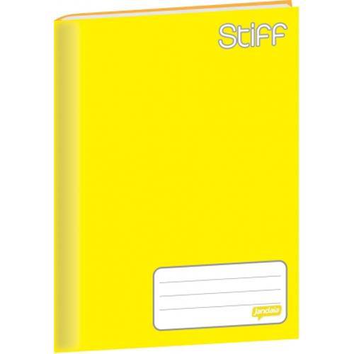Caderno Brochura Stiff Universitário Capa Dura Amarelo 96 Fls - Jandaia Un