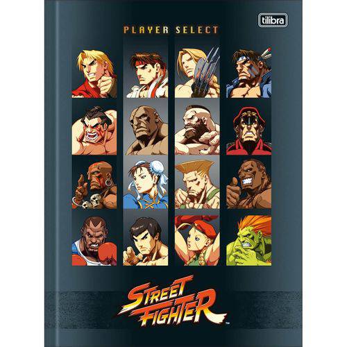Caderno Brochura Street Fighter 80 Folhas - Tilibra
