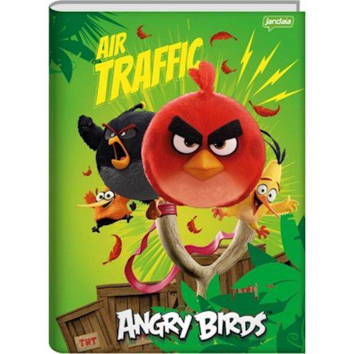 Caderno Brochura Univ Cd 96fls Angry Birds Filme Jandaia