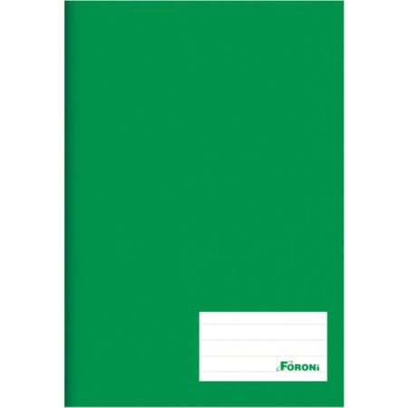 Caderno Brochura Universitário Capa Dura 96 Folhas Foroni - Verde
