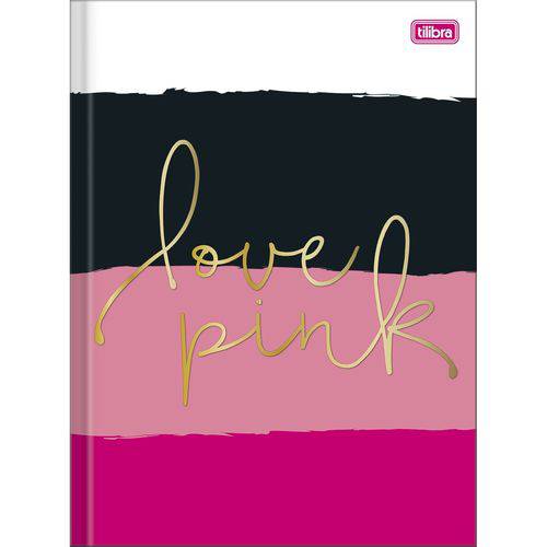 Caderno Brochura Universitário Love Pink 96 Folhas