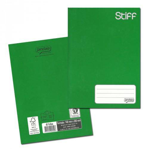 Caderno Brochurão Capa Dura 48 Folhas Verde - Jandaia