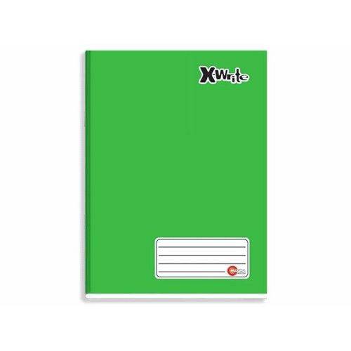 Caderno Brochurão Capa Dura 96 Folhas Máxima Verde