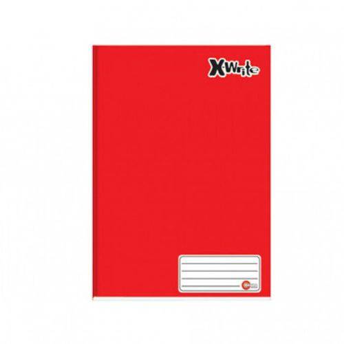 Caderno Brochurão Capa Dura 96 Folhas Máxima Vermelho
