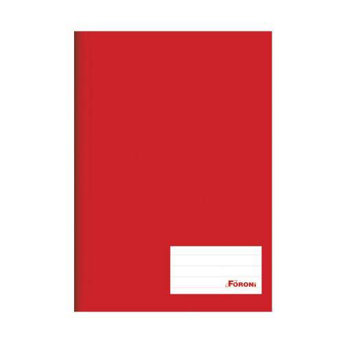 Caderno Brochurinha 1/4 Capa Dura 48 Folhas Foroni - Vermelho