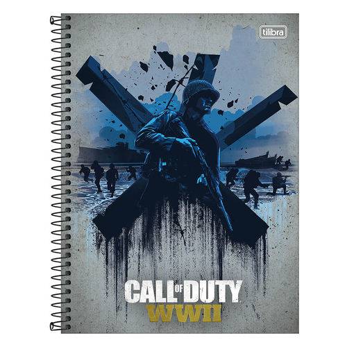 Caderno Call Of Duty - Azul - 10 Matérias - Tilibra