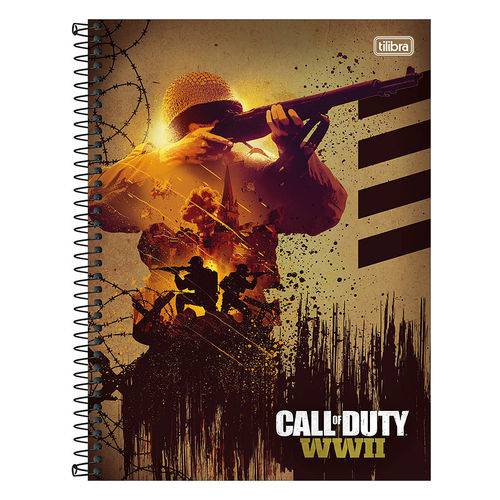 Caderno Call Of Duty - Soldado - 10 Matérias - Tilibra