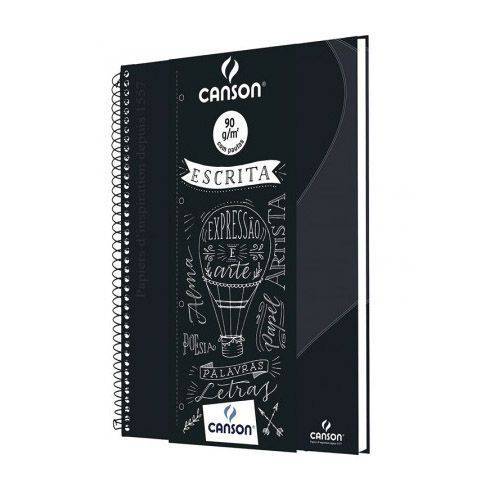 Caderno Canson (Oxford) 90g/m² - 80 Fls - Black