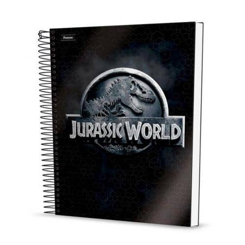 Caderno Capa Dura Universitário 96 Folhas Jurassic World - Foroni