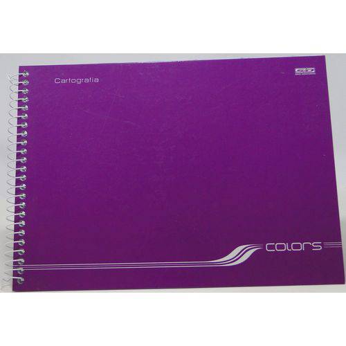 Caderno Cartografia Colors 60 Folhas Sao Domingos