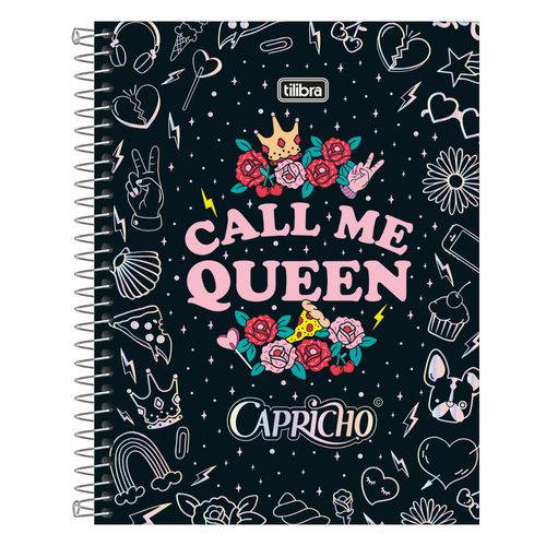 Caderno Colegial Capricho - Call me Queen - 80 Folhas - Tilibra
