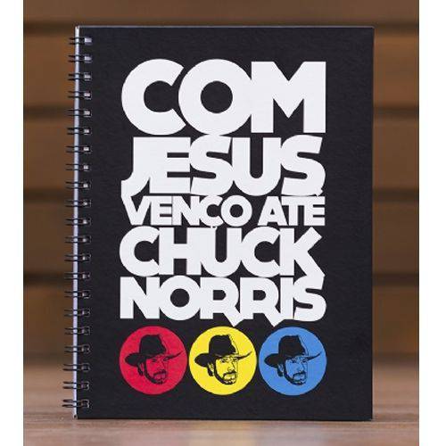Caderno com Jesus Venço Até Chuck Norris | Jesus Freak