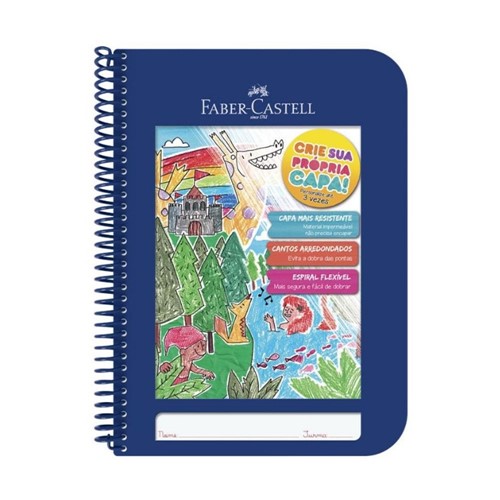 Caderno Criativo Capa Azul-Faber Castell
