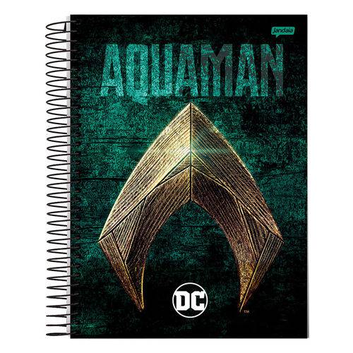 Caderno Dc Comics - Aquaman - 1 Matéria - Jandaia