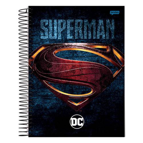 Caderno Dc Comics - Superman - 1 Matéria - Jandaia