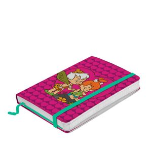 Caderno de Anotação com Elástico Bambam e Pedrita Flinstones Hanna Barbera