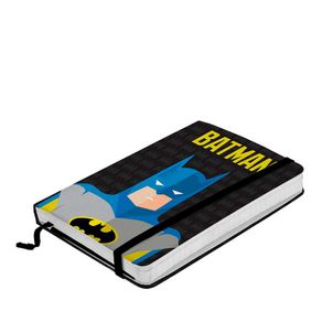 Caderno de Anotação com Elástico Batman Minimalista Dc Comics